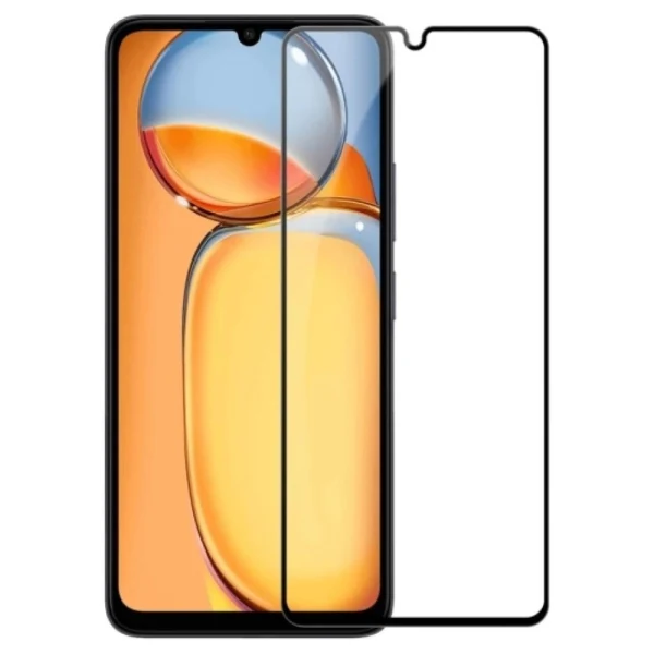 Стъклен протектор MBX 5D Slim с цяло лепило, За Xiaomi Redmi 13C 4G, Черен