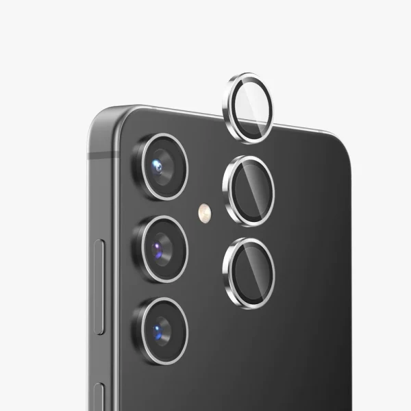 Протектор задна камера метални рингове MBX за Samsung Galaxy S24 (S921B), Сребрист