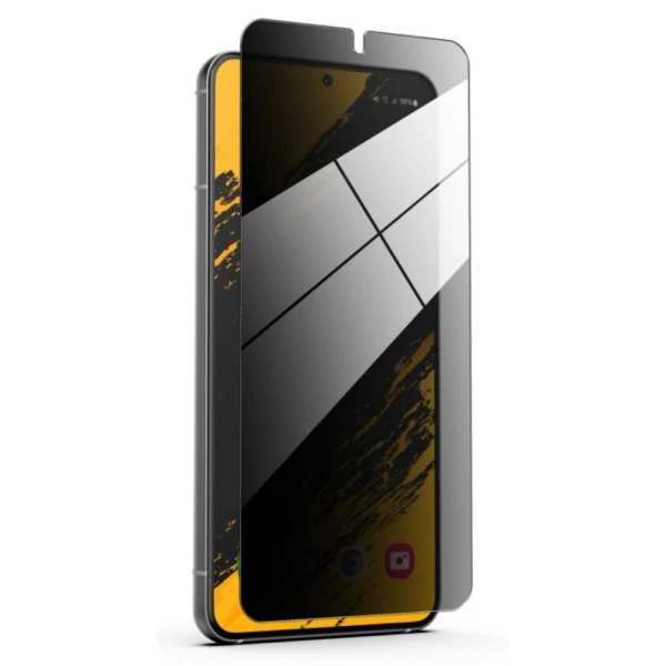 Стъклен протектор MBX 5D Full Privacy с цяло лепило, За Samsung Galaxy S24 Plus (S926B), Черен