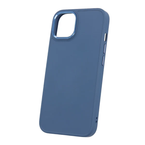 Силиконов кейс bSmart Silicone Satin Case, За iPhone 15 Pro (6.1), Тъмносин