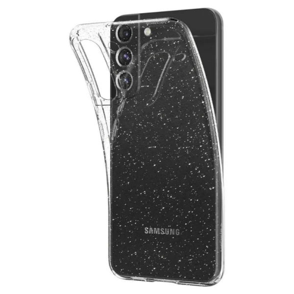 Силиконов кейс Shine 2 mm брокатен, За Samsung Galaxy S24 (S921B), Прозрачен