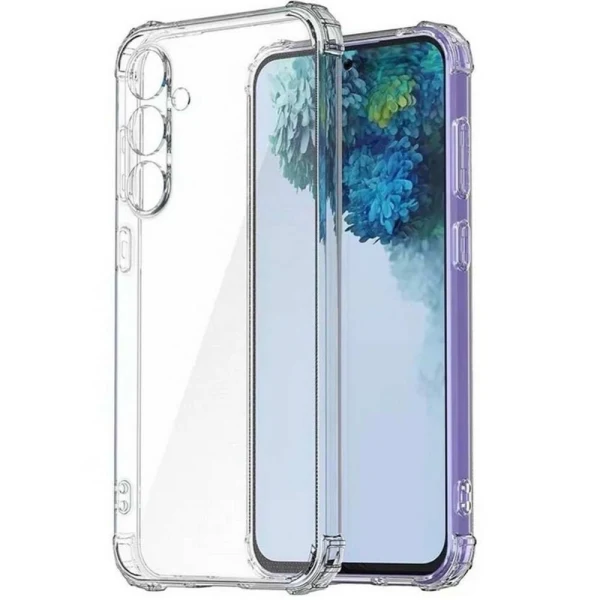 Силиконов кейс MBX Anti Shock 1.5mm, За Samsung Galaxy S24 Plus (S926B), Прозрачен