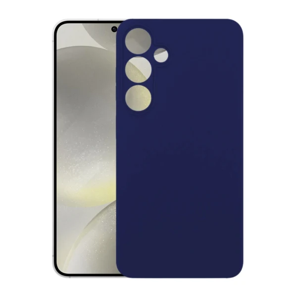 Силиконов кейс iPaky матиран, За Samsung Galaxy S24 Plus (S926B), Тъмносин
