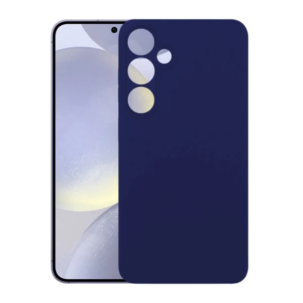 Силиконов кейс iPaky матиран, За Samsung Galaxy S24 (S921B), Тъмносин