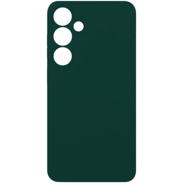 Силиконов кейс iPaky матиран, За Samsung Galaxy A35 (A356B), Тъмнозелен