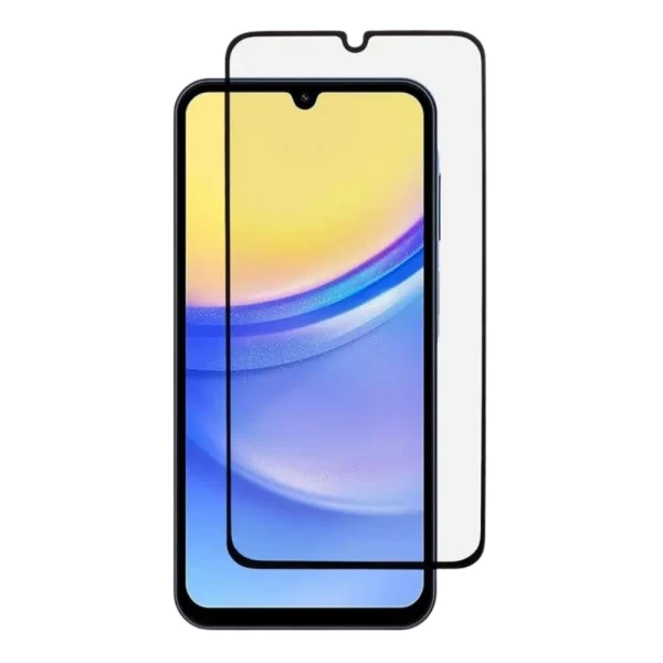 Стъклен протектор OG Premium с цяло лепило, За Samsung Galaxy A15 4G/5G (A155F/A156B), Черен