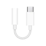Миниатюра: Кабел AUX HQ за Apple, 3.5мм към USB-C, В кутия, Бял