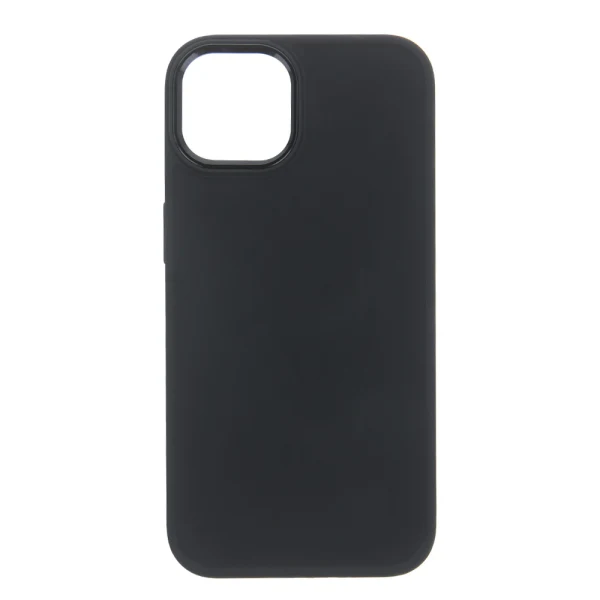 Силиконов кейс bSmart Silicone Satin Case, За iPhone 15 Plus (6.7), Черен