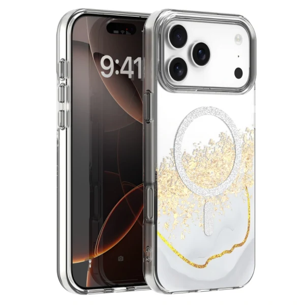 Кейс Epoxy Mag за iPhone 17 Pro (6.3) бял