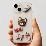 Миниатюра: 3D стикери Pink, комплект от 5 броя