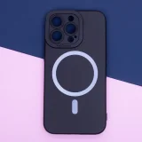 Миниатюра: Силиконов кейс bSmart Silicone Soft Magsafe, За iPhone 15 Plus (6.7), Черен