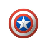 Миниатюра: Оригинален попсокет PopSockets® PopGrip License Enamel Domed Captain America Shield, Многоцветен