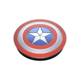 Миниатюра: Оригинален попсокет PopSockets® PopGrip License Enamel Domed Captain America Shield, Многоцветен