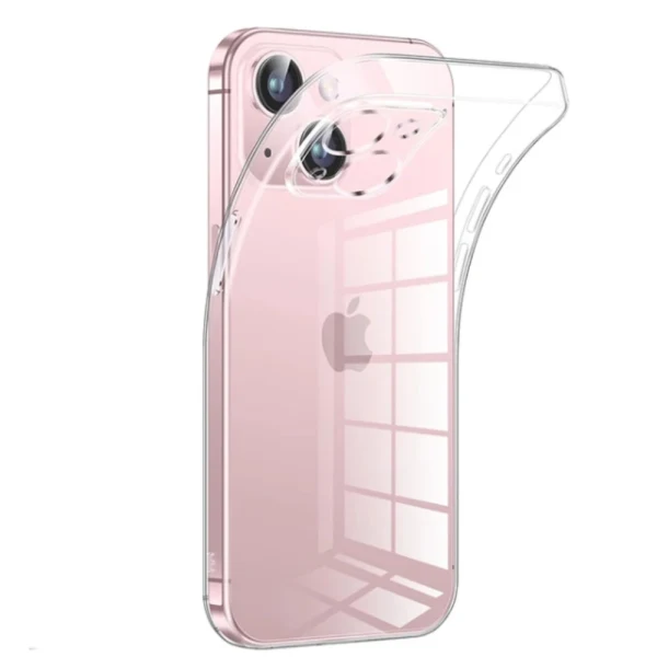 Силиконов кейс MBX Jelly 1.5mm, За iPhone 15 (6.1), Прозрачен