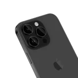 Миниатюра: Протектор задна камера метални рингове MBX за iPhone 15 Pro, 15 Pro Max, Черен