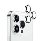 Миниатюра: Протектор задна камера метални рингове MBX за iPhone 15 Pro, 15 Pro Max, Сребрист