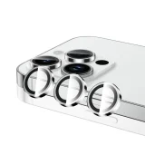Миниатюра: Протектор задна камера метални рингове MBX за iPhone 15 Pro, 15 Pro Max, Сребрист