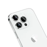 Миниатюра: Протектор задна камера метални рингове MBX за iPhone 15 Pro, 15 Pro Max, Сребрист
