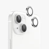 Миниатюра: Протектор задна камера метални рингове MBX за iPhone 15, 15 Plus, Сребрист
