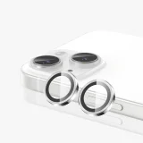 Миниатюра: Протектор задна камера метални рингове MBX за iPhone 15, 15 Plus, Сребрист