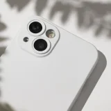 Миниатюра: Силиконов кейс iPaky матиран, За iPhone 15 Plus (6.7), Бял