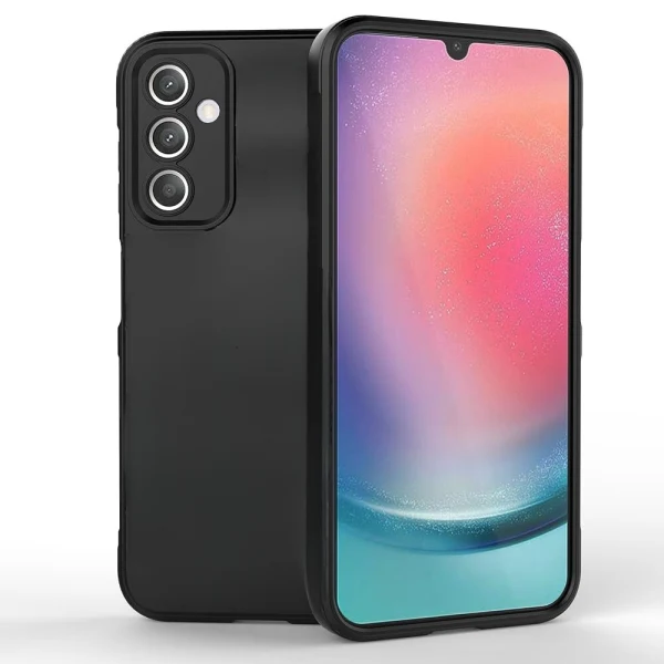Силиконов кейс iPaky матиран, За Samsung Galaxy A25 5G (A256B), Черен