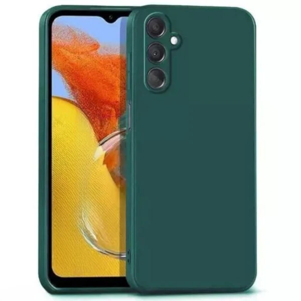 Силиконов кейс iPaky матиран, За Samsung Galaxy A24 4G (A245F), Тъмнозелен