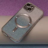 Миниатюра: Силиконов кейс bSmart Glitter Chrome Magsafe с протектори за камерите, За iPhone 14 Pro (6.1), Сребрист преливащ