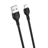 Миниатюра: Кабел USB - Lightning, XO NB200 2.1A 2м в кутия, Черен