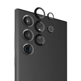 Миниатюра: Протектор задна камера метални рингове MBX за Samsung Galaxy S23 Ultra (S918B), Черен